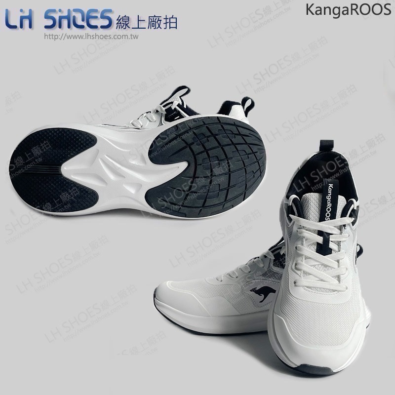 KangaROOS 運動鞋 男鞋 黑/白 CM 25.5 (KM32049)-細節圖3