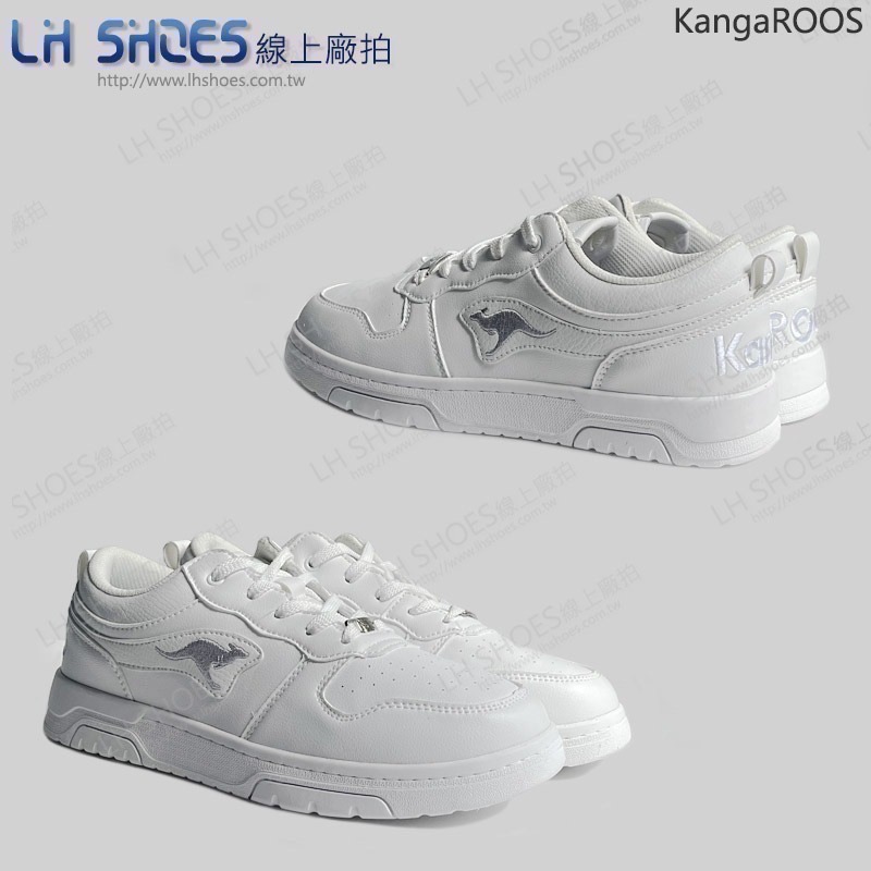 KangaROOS 復古 藍球鞋 男鞋 白 CM 25.5/26/26.5/28 (KM32079)-細節圖2