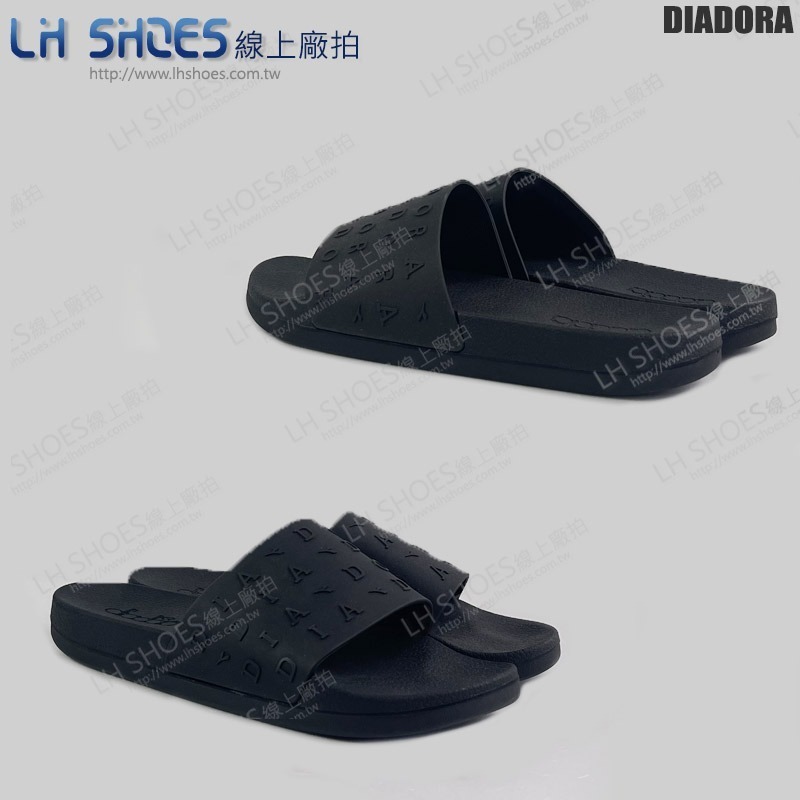 B品 DIADORA 運動拖鞋 男鞋 黑 CM25 (DA71562)-細節圖2
