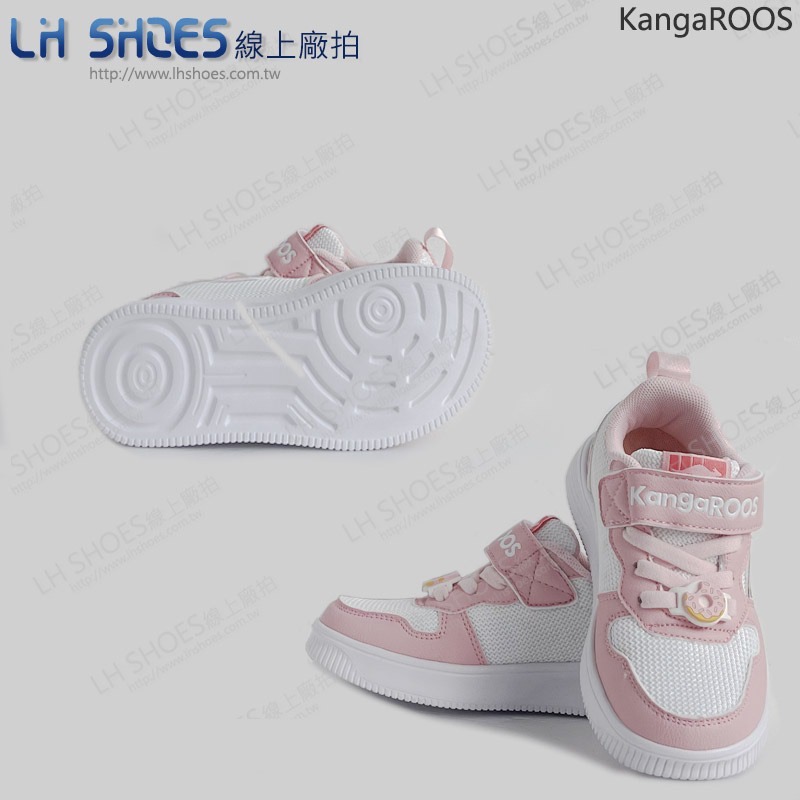 KangaROOS 輕量 透氣 童 運動鞋 粉白 (32333) 瑕疵特價-細節圖2