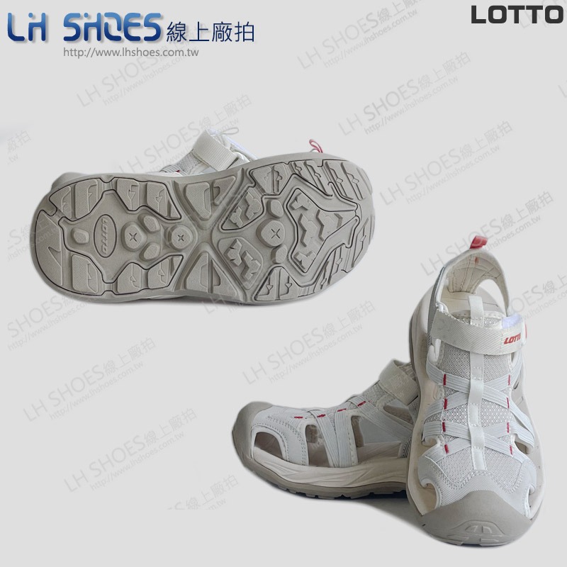 B品 LOTTO 護趾 運動涼鞋 女鞋 米 CM23 (LT9331)-細節圖3