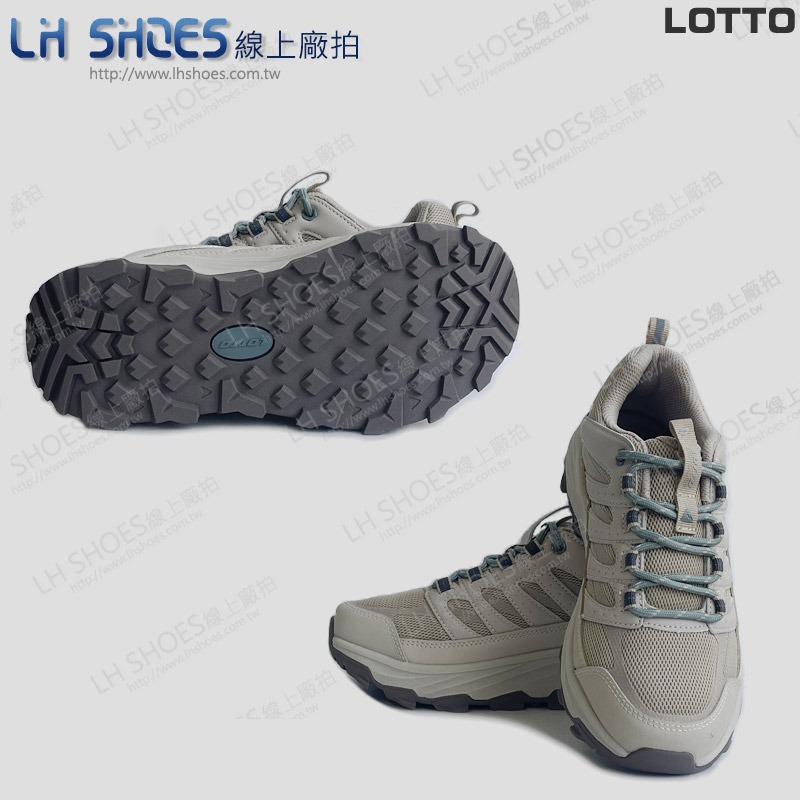 B品  LOTTO 防潑水 越野鞋 女鞋 燕麥 CM23/CM24 (LT9321)-細節圖3
