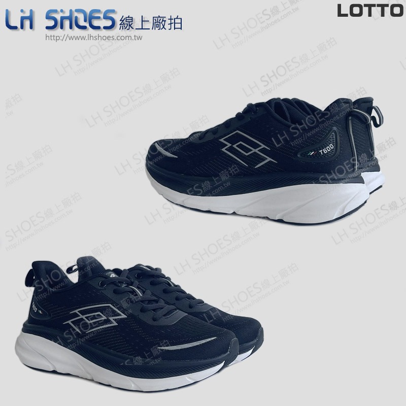 B品 LOTTO 輕賈卡 寬楦 運動鞋 女鞋 黑/白 CM24 (LT5800)-細節圖2