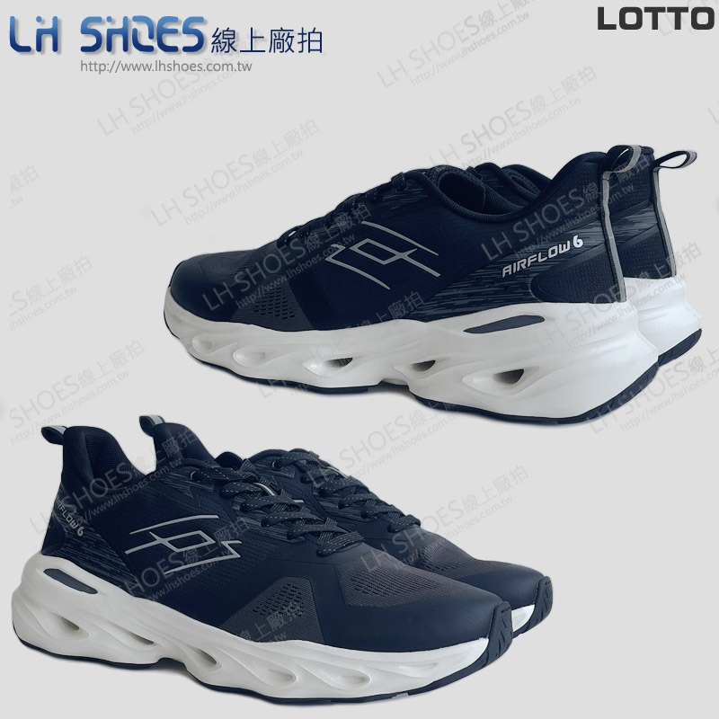 B品 LOTTO 運動鞋 男鞋 黑/白 CM29 (LT9720)-細節圖2