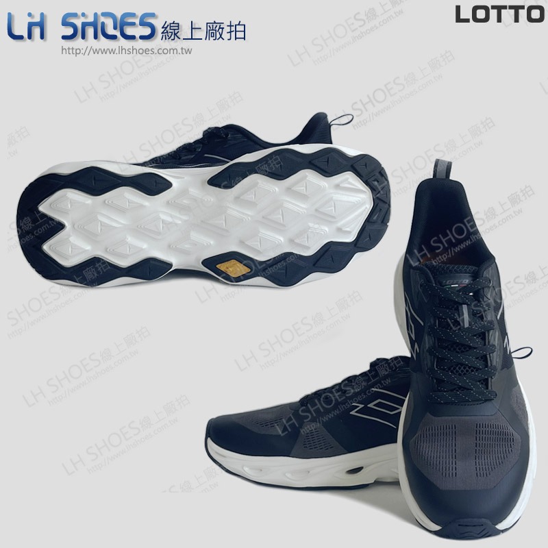 B品 LOTTO 運動鞋 男鞋 黑/白 CM29 (LT9720)-細節圖3