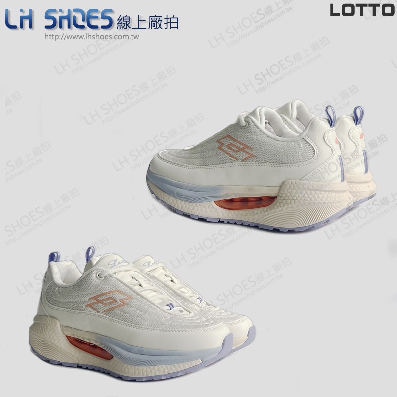 B品 LOTTO 運動鞋 女鞋 白/米 CM23 (LT9821)-細節圖2