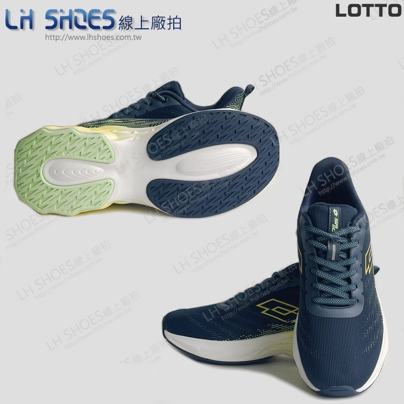 LOTTO 輕量 運動鞋 男鞋 錠藍白 CM 25.5 (9776) 瑕疵特價-細節圖3