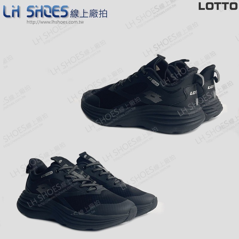 B品 LOTTO 運動鞋 女鞋 黑 CM 23 (5840)-細節圖2