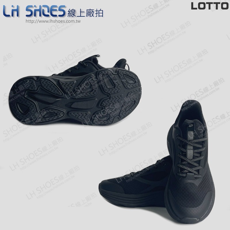 B品 LOTTO 運動鞋 女鞋 黑 CM 23 (5840)-細節圖3