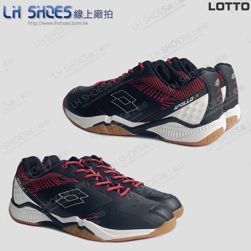 LOTTO 阿波羅 男 羽球鞋 黑紅 CM 25.5/26/27/27.5/29 (5720) 瑕疵特價-細節圖2