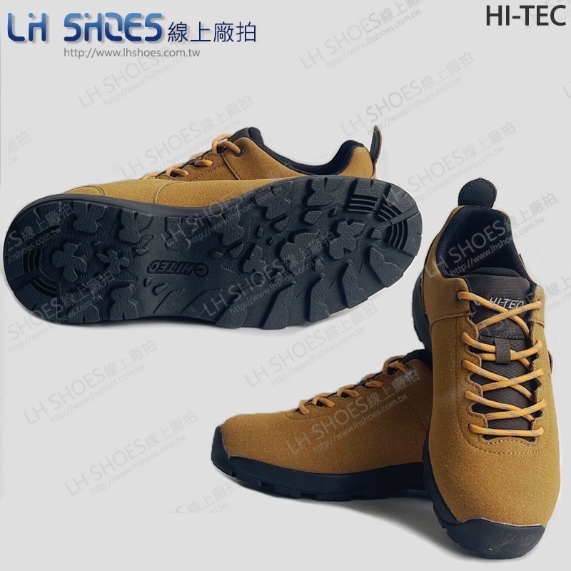 HI-TEC 登山 健走 越野鞋 男女鞋 土黃 CM 25/25.5/26.5 (HTHK0473)-細節圖2