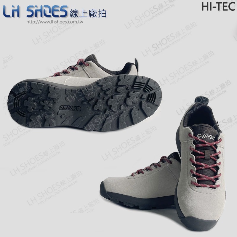 HI-TEC 登山 健走 越野鞋 男女鞋 灰 CM 25/25.5/26/26.5 (HTHK0478)-細節圖2