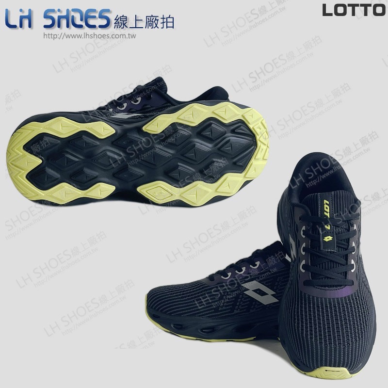 LOTTO 寬楦 運動鞋 男鞋 闇夜黑 CM 25.5/26/26.5/27.5/28/29 (LT5280)-細節圖2