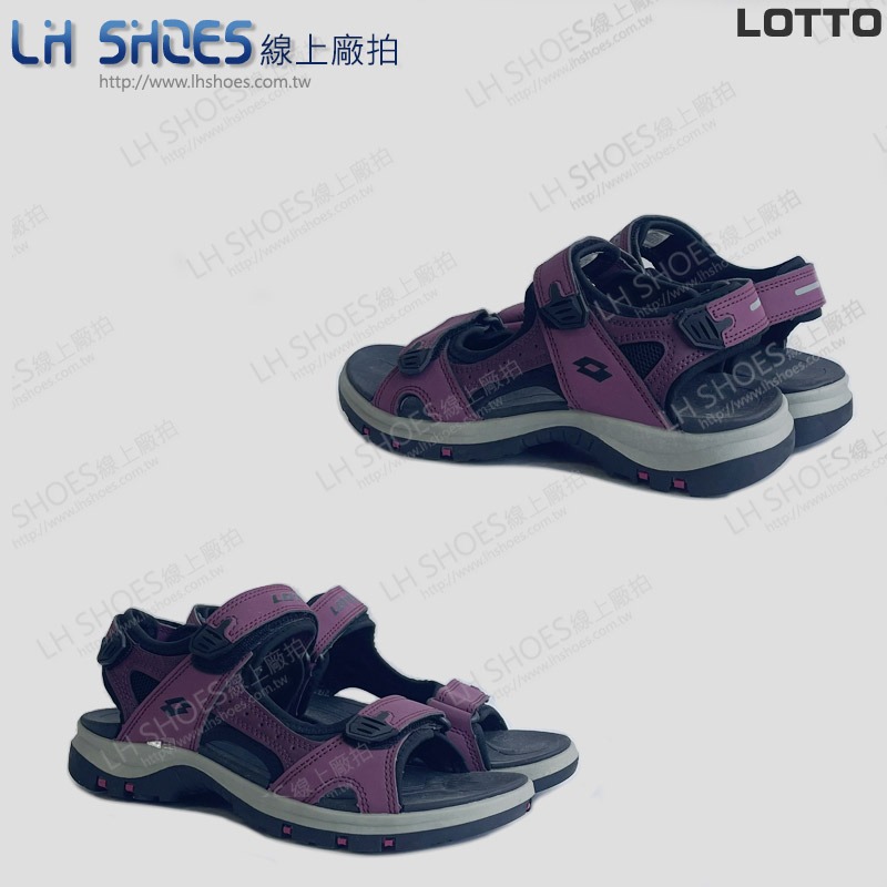 B品 LOTTO 美型 減壓 涼鞋 女鞋 酒紅 CM 23 (LT8202)-細節圖3