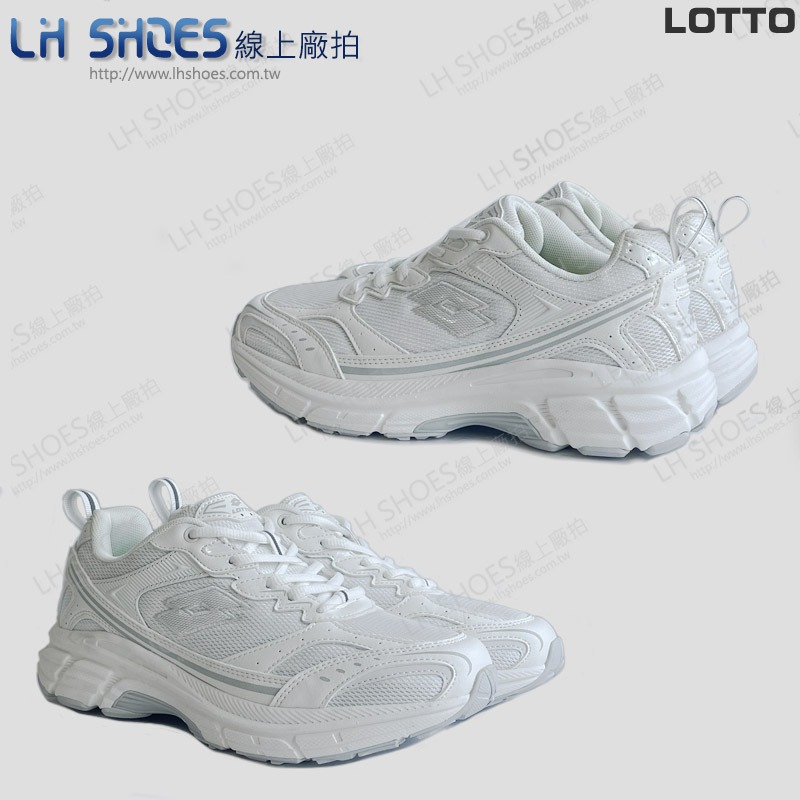 B品 LOTTO 復古 運動鞋 女鞋 白 CM 24.5/25.5 (LT9769)-細節圖3