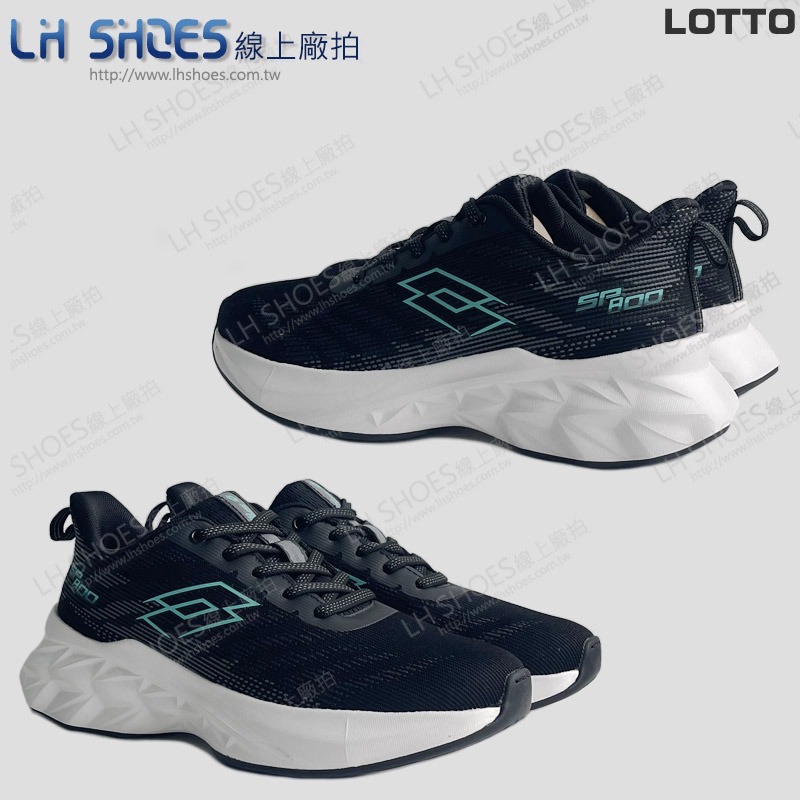 LOTTO 輕量 女 運動鞋 黑白 CM 24 (9780) 瑕疵特價-細節圖3