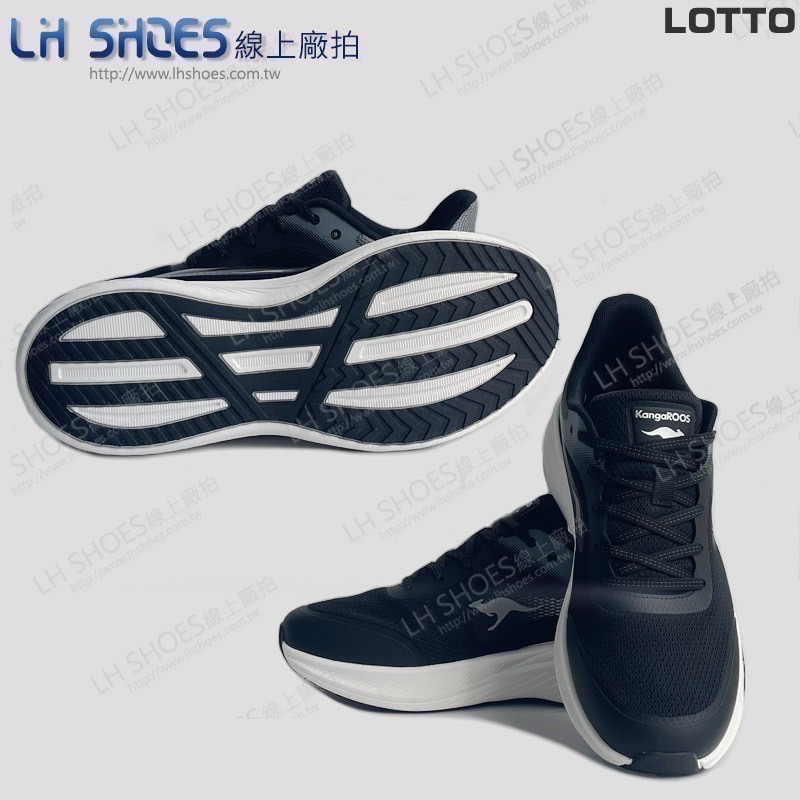 KangaROOS 寬楦 男 運動鞋 黑白 CM 25.5/26/26.5/27/27.5/28/29 (41580)-細節圖2