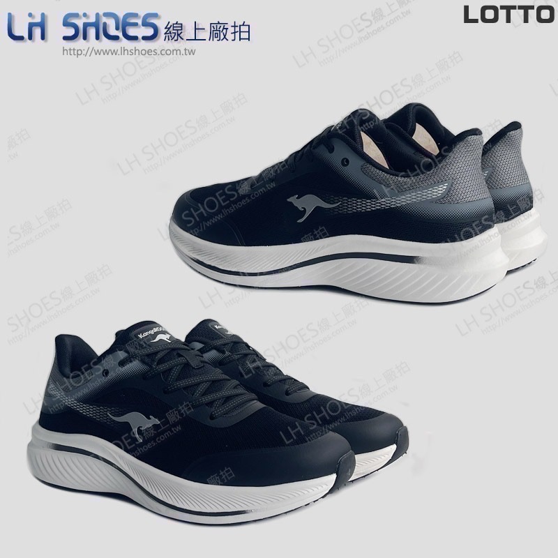 KangaROOS 寬楦 男 運動鞋 黑白 CM 25.5/26/26.5/27/27.5/28/29 (41580)-細節圖3