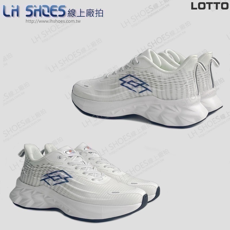 LOTTO 寬楦 男 運動鞋 輝動白 CM 25.5/26/26.5/27/27.5/28/29 (9999)瑕疵特價-細節圖3