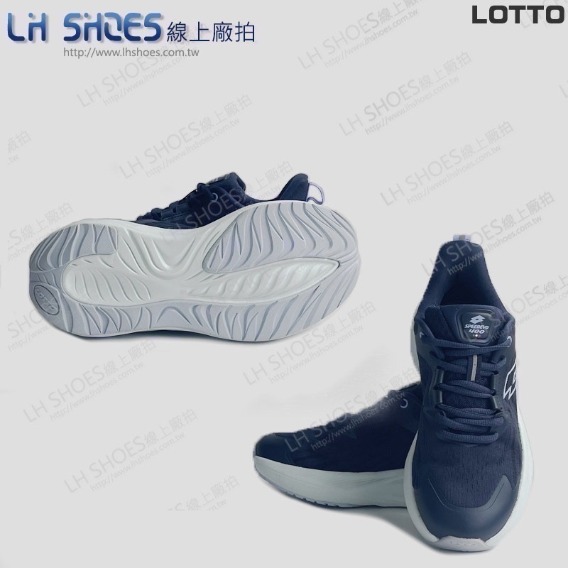 LOTTO 寬楦 輕量 女 運動鞋 丈青 CM 23.5/24/25/25.5 (9807)-細節圖2