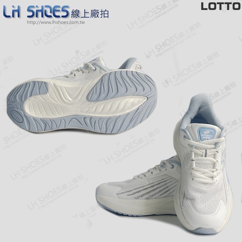 LOTTO 輕量 女 運動鞋 白水藍 CM 23 (9806) 瑕疵特價-細節圖2