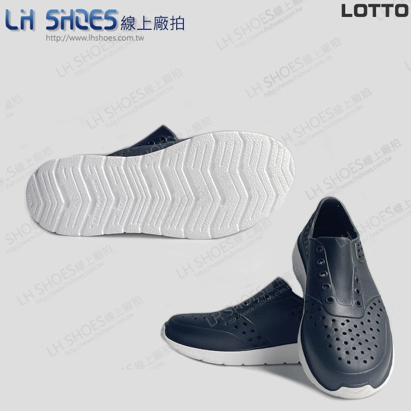 LOTTO 女 洞洞鞋 黑 CM 23/24 (6770) 瑕疵特價-細節圖2