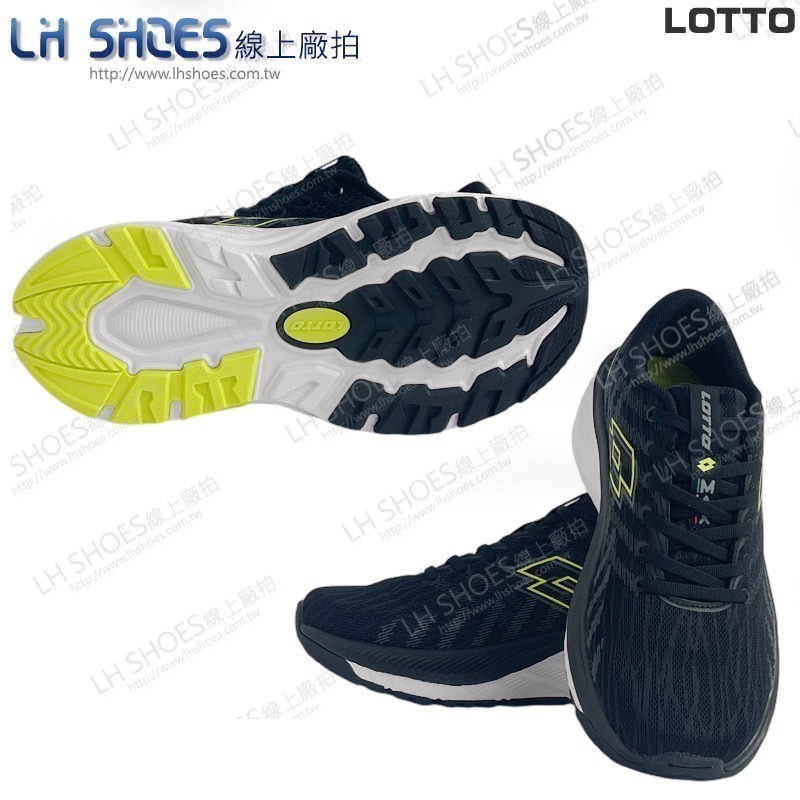 LOTTO 輕量 越野 男 運動鞋 黑綠 CM 25.5/26/26.5/27/27.5/28 (9241)-細節圖2