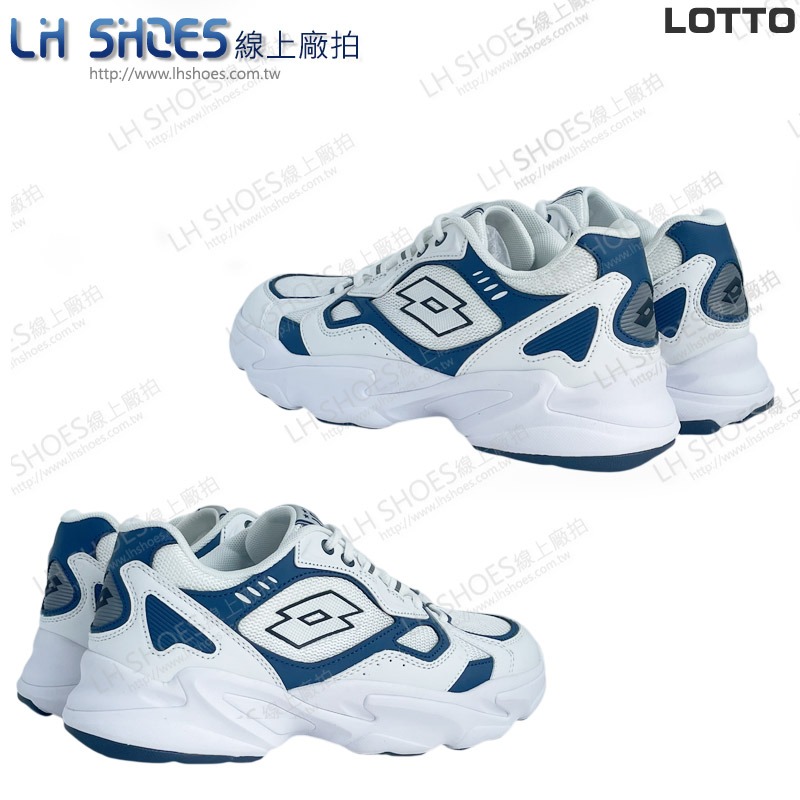LOTTO 男 跑鞋 閃光白藍 CM 25.5/26.5/28/29 (5316) 瑕疵特價-細節圖3