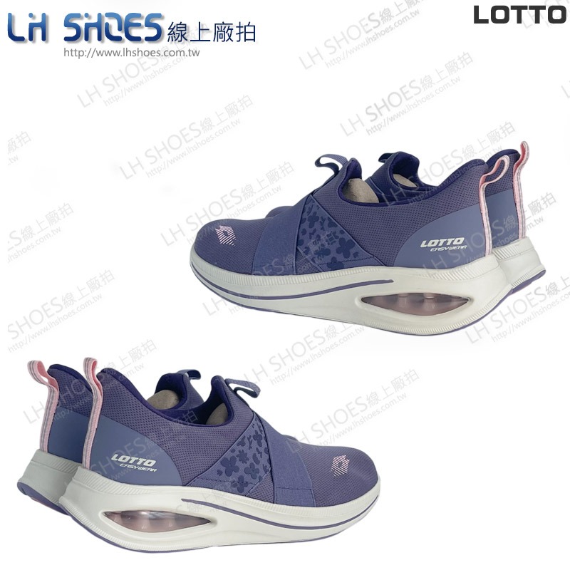 LOTTO 即穿 氣墊 女 健走鞋 紫 CM 23/24/24.5/25/25.5 (5387) 瑕疵特價-細節圖3