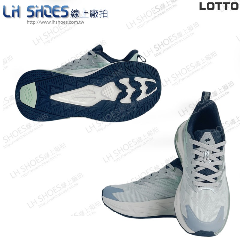 LOTTO 多功能 女 慢跑鞋 薄荷綠 CM 23.5 (0345) 瑕疵特價-細節圖2