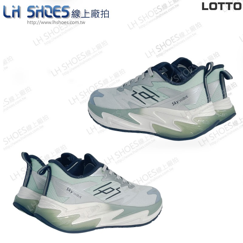 LOTTO 多功能 女 慢跑鞋 薄荷綠 CM 23.5 (0345) 瑕疵特價-細節圖3
