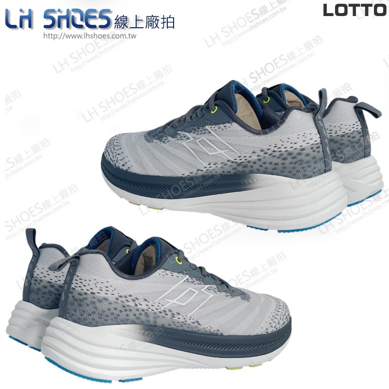 LOTTO 男 慢跑鞋 鵝卵石灰 CM 27.5 (5118) 瑕疵特價-細節圖3