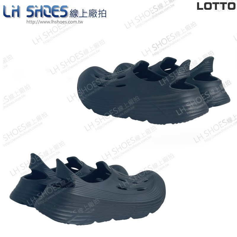 LOTTO 女 洞洞鞋 黑 CM 23 (5200) 瑕疵特價-細節圖3