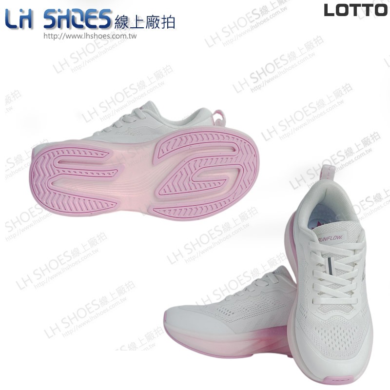 LOTTO 女 慢跑鞋 白粉 CM 23/25.5 (5373) 瑕疵特價-細節圖2