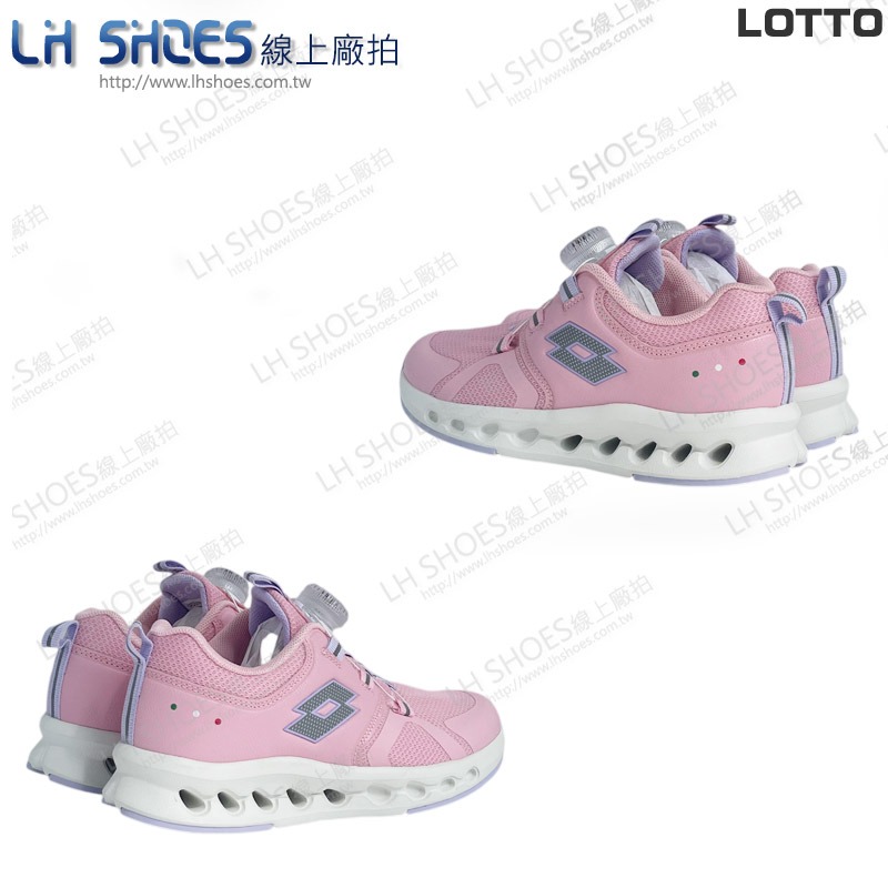 LOTTO 轉扣 電燈 童 跑鞋 粉紅 CM 19/21.5 (6213) 瑕疵特價-細節圖3