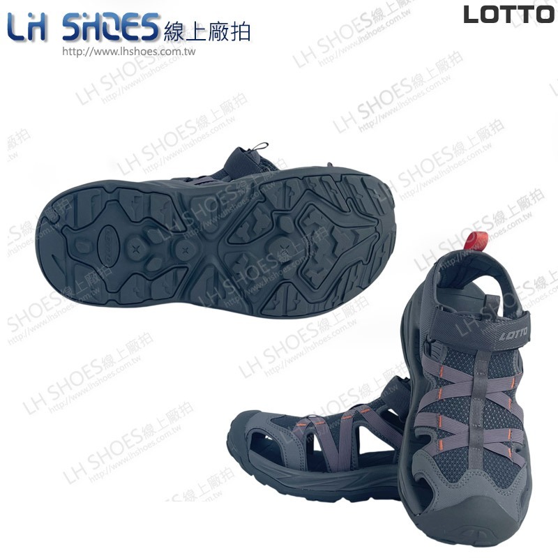 LOTTO 護趾 男 涼鞋 岩石灰 CM 26 (5428) 瑕疵特價-細節圖2
