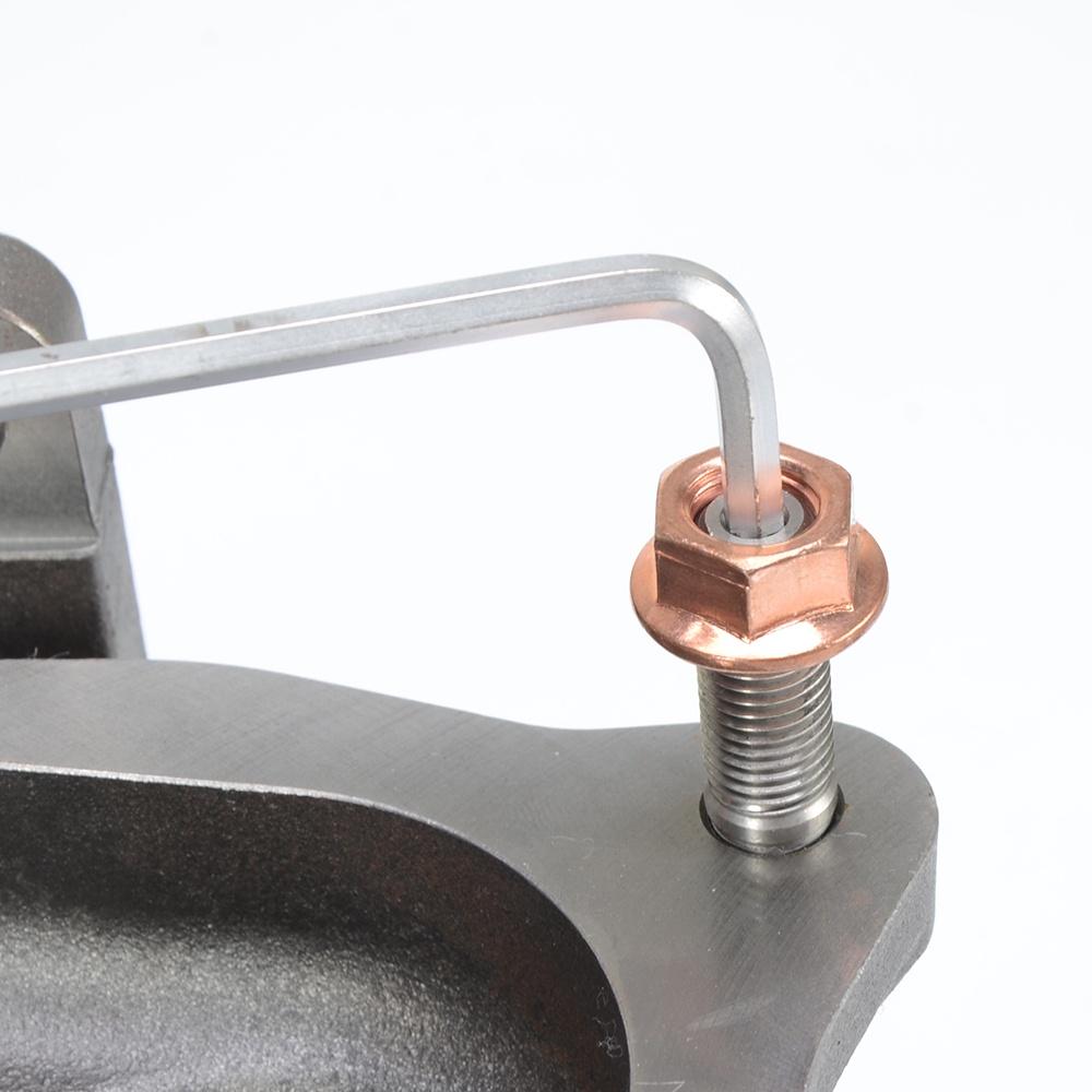 排龜白鐵內六角雙頭牙螺絲/鍍銅防滑螺母組 M10x1.25mm SUBARU EVO1-9-細節圖3