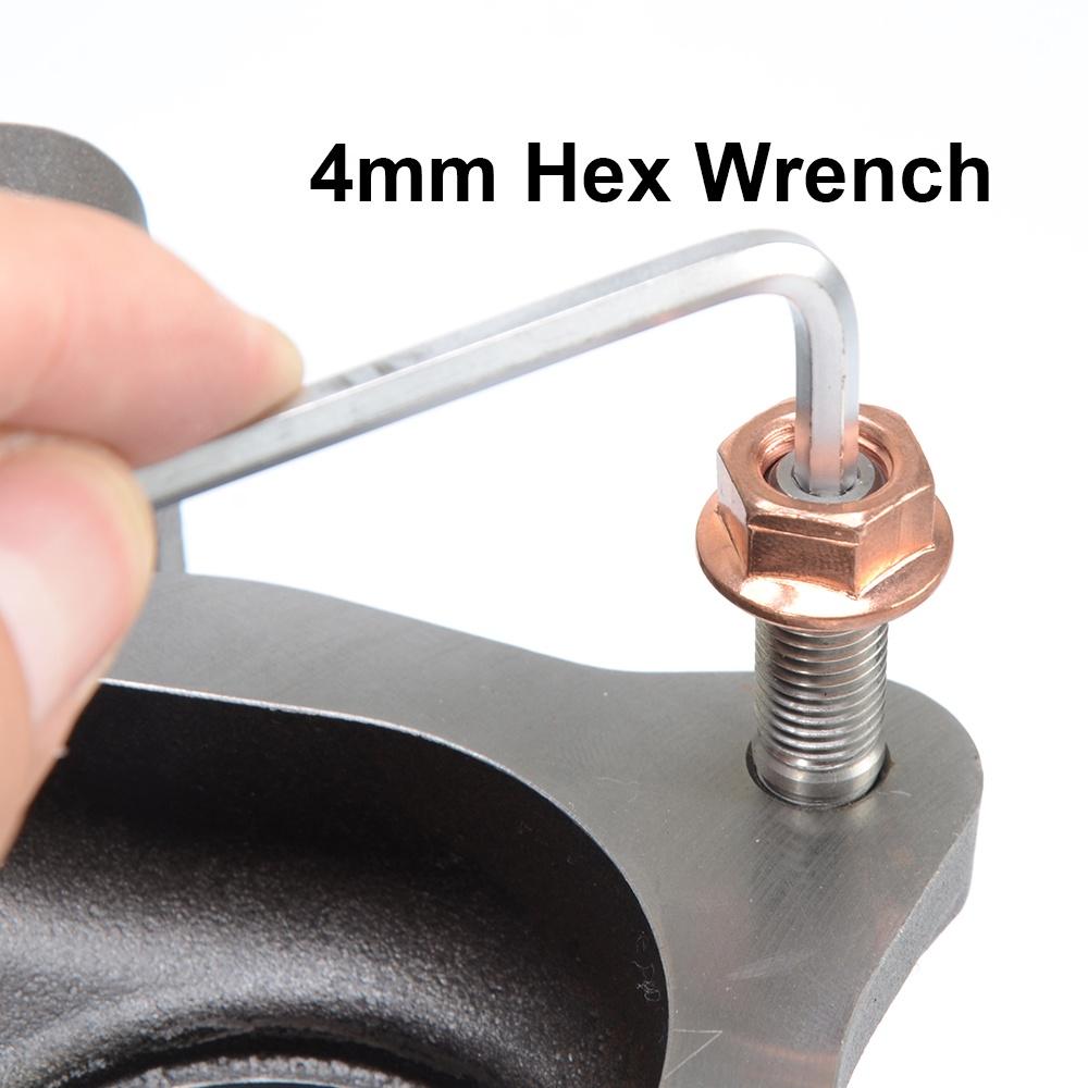 排龜白鐵內六角雙頭牙螺絲/鍍銅防滑螺母組 M10x1.25mm SUBARU EVO1-9-細節圖4