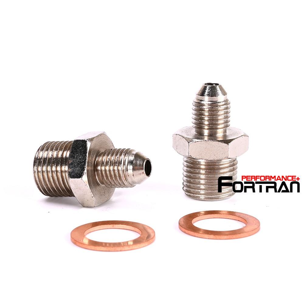 鐵製渦輪冷卻接頭 M16x1.5 mm to -4 AN Garrett T3 TB03 SAAB VOLVO-細節圖2