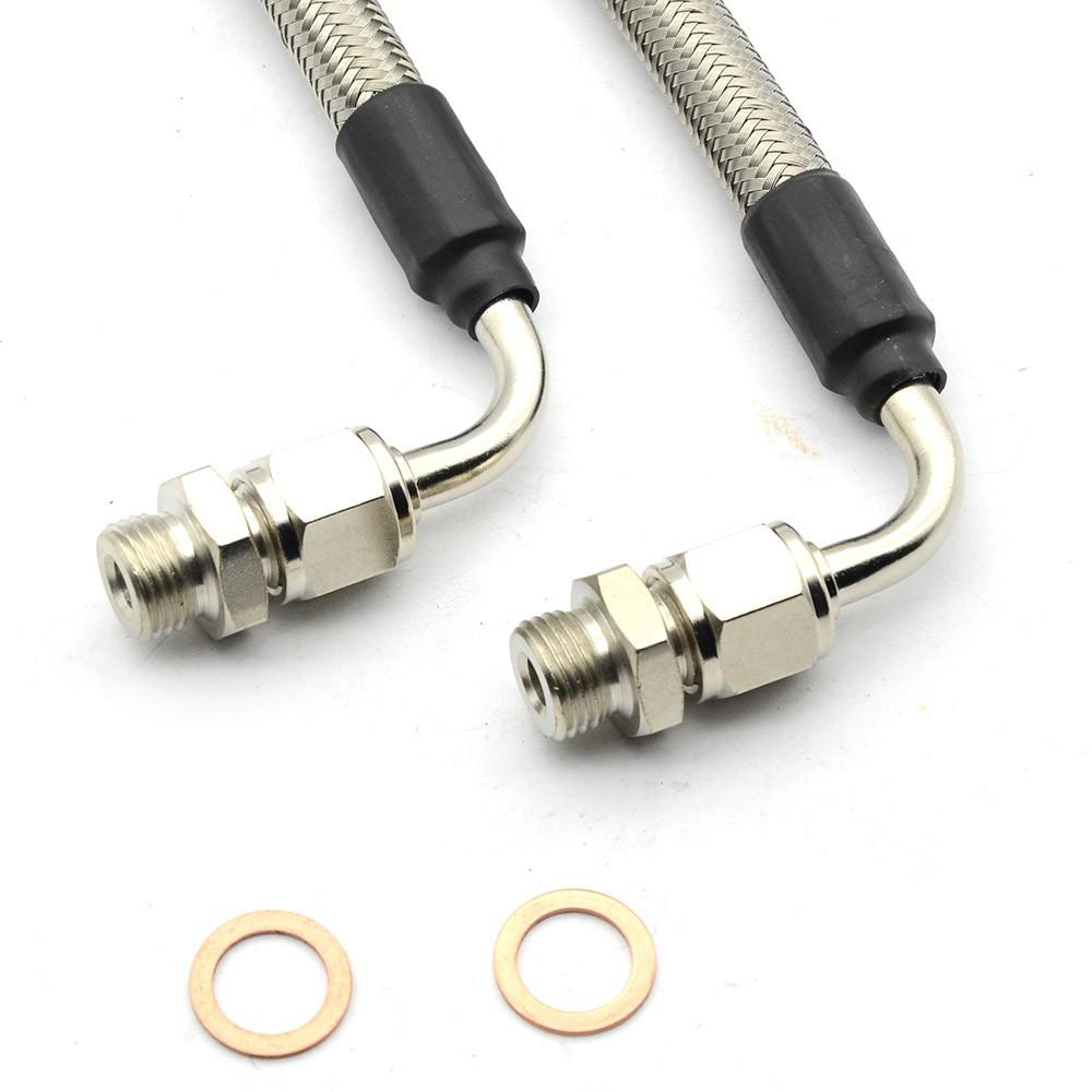 6AN 45度 / 90度渦輪冷卻鐵弗龍水管組 Mitsubishi TF035 TD04  IHI VF22 VF30-細節圖2