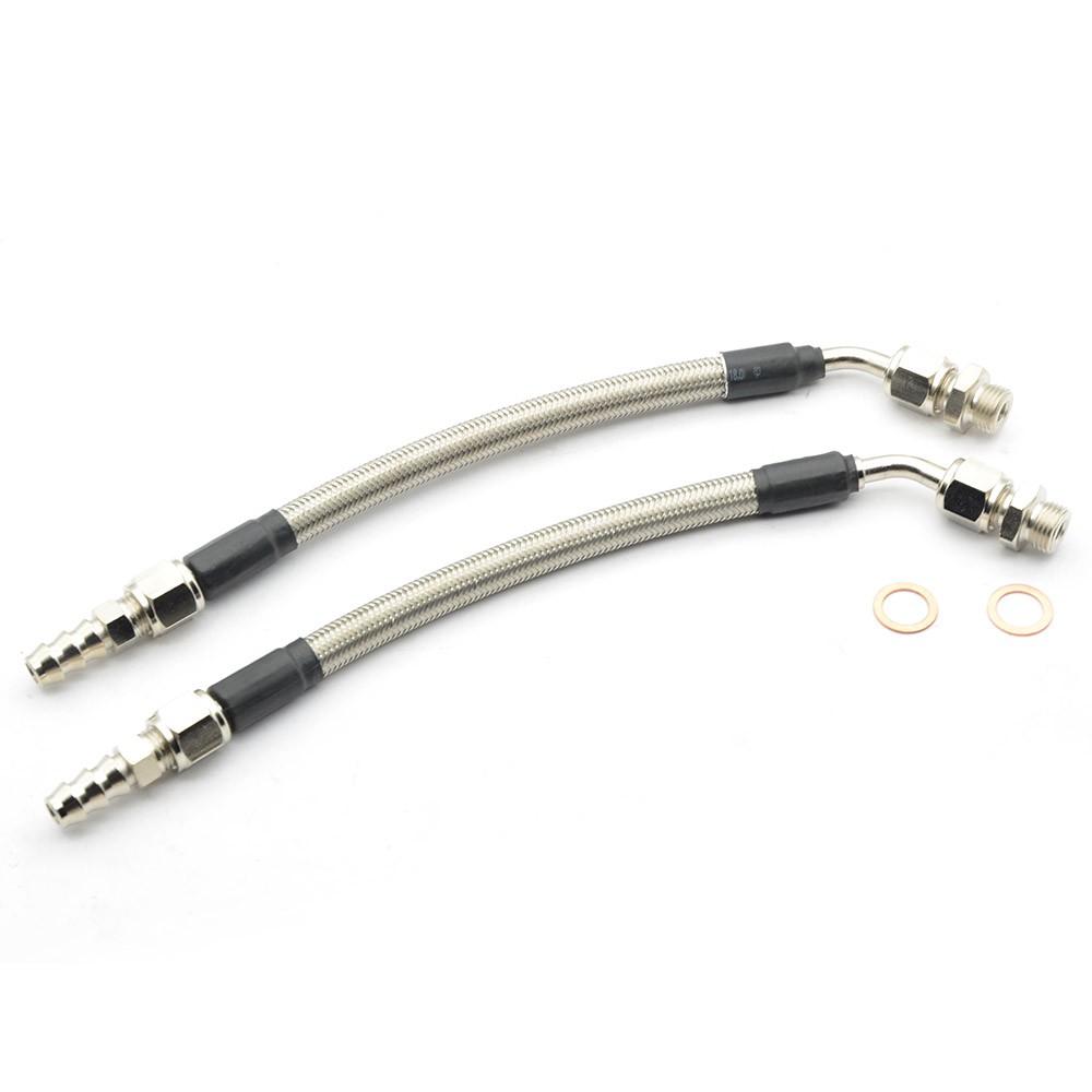 6AN 45度 / 90度渦輪冷卻鐵弗龍水管組 Mitsubishi TF035 TD04  IHI VF22 VF30-細節圖3