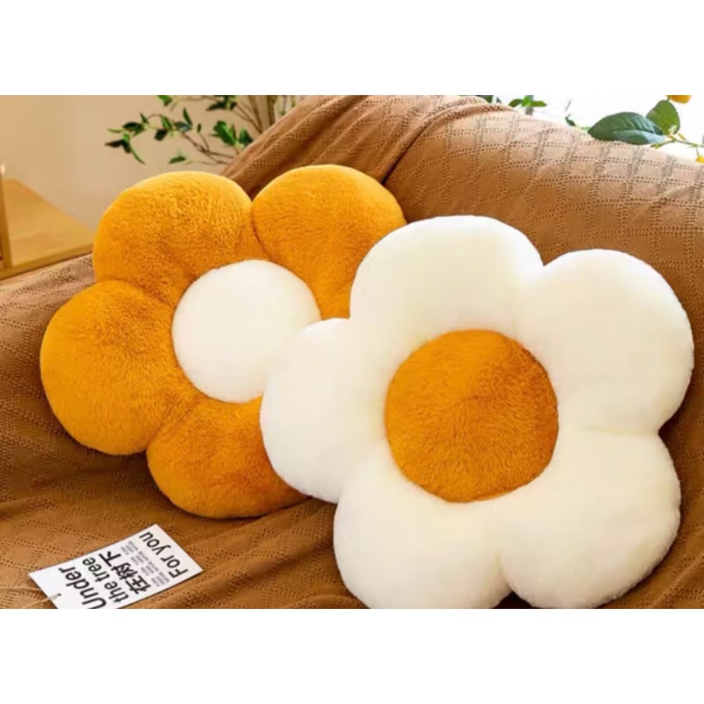 花朵抱枕 坐墊 午睡枕 療癒 小花 小物-細節圖2