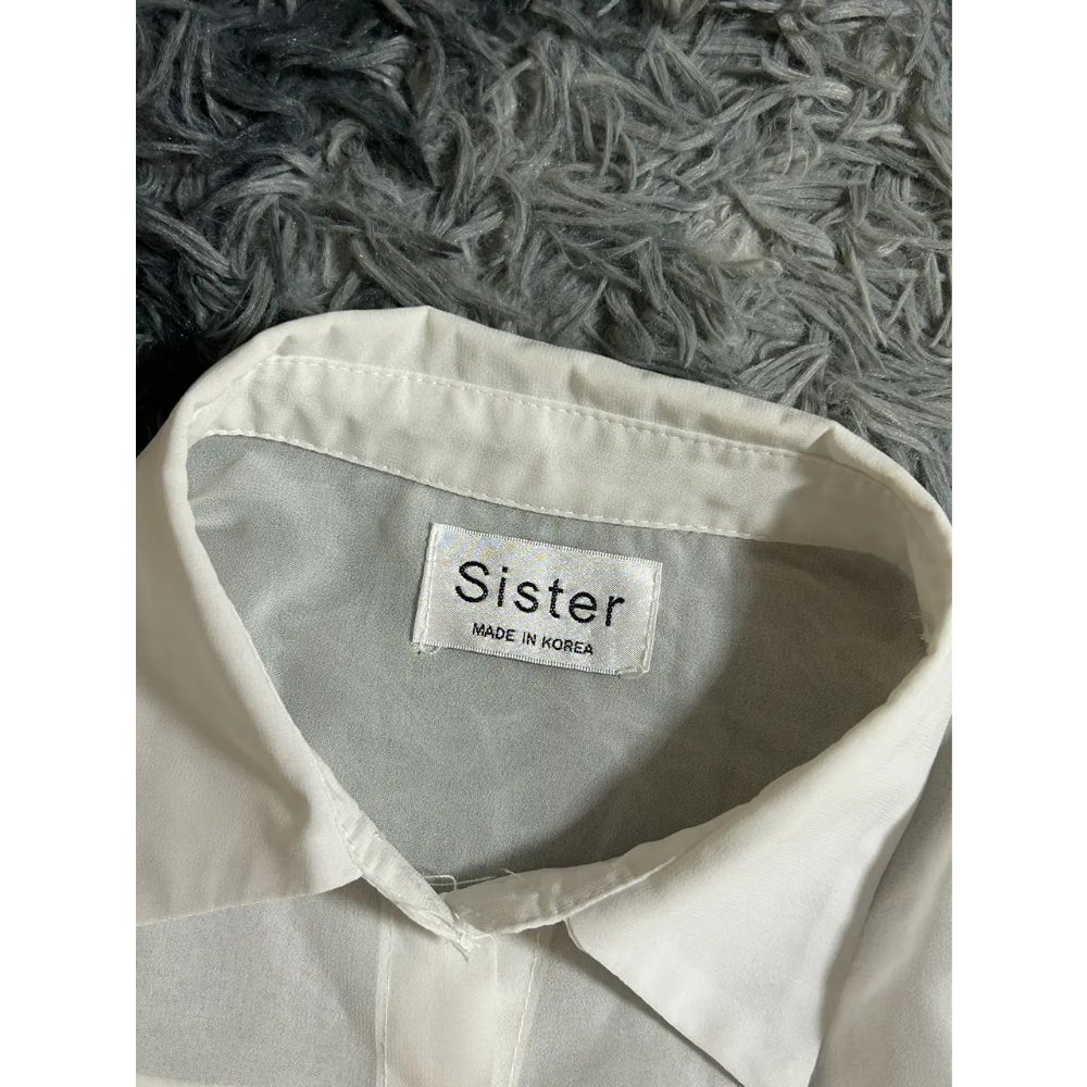 Sister透膚拼接上衣-細節圖4