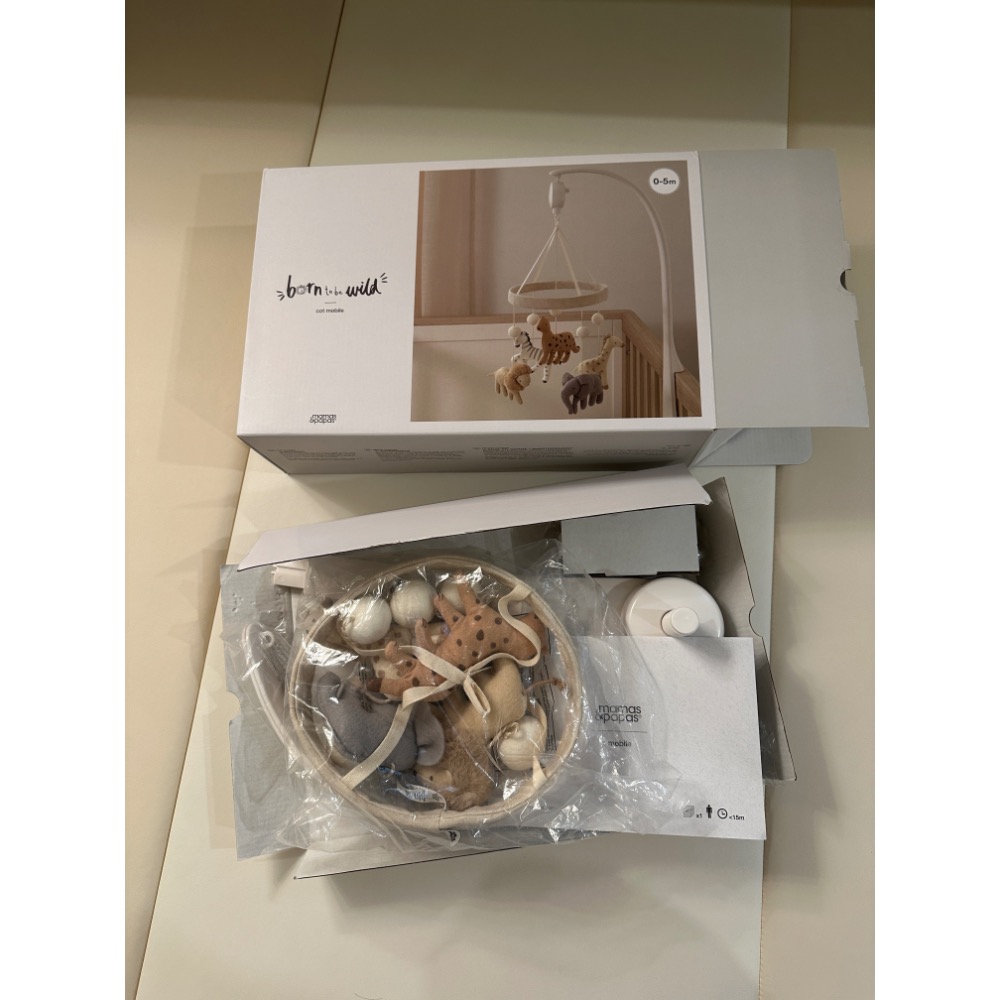 mamas&papas 掌心動物 旋轉音樂鈴-細節圖2