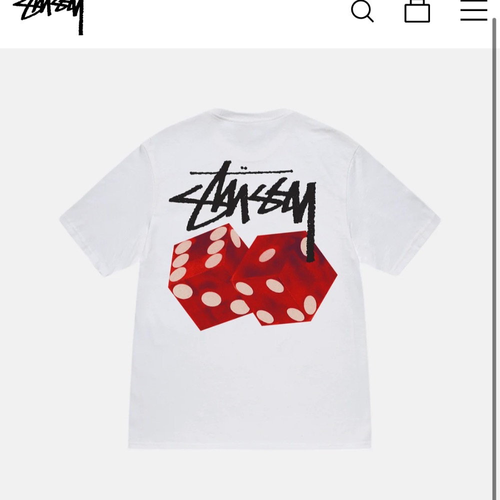 2023 STUSSY DICED OUT TEE骰子 短袖T恤 正品 潮流 滑板品牌-細節圖2