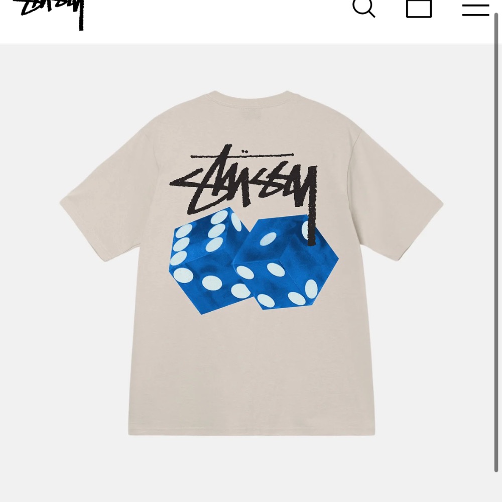 2023 STUSSY DICED OUT TEE骰子 短袖T恤 正品 潮流 滑板品牌-細節圖4