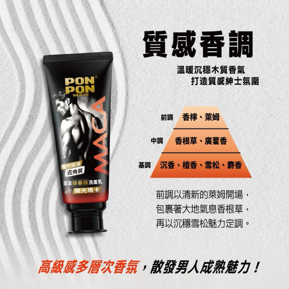 澎澎 男士 拋光瑪卡洗面乳 100g-細節圖7