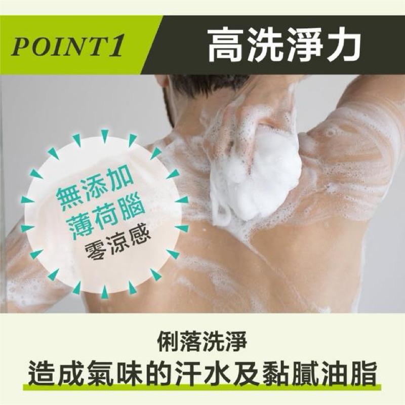 倫士度 零涼感去味沐浴露450ml (草本柑橘)【24h百貨網】-細節圖3