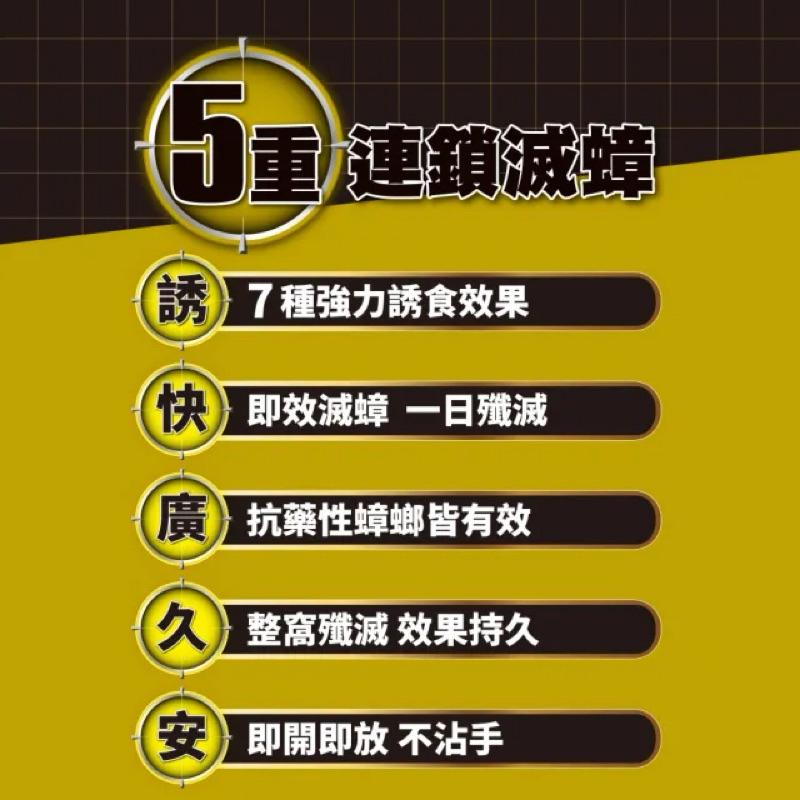 威滅 滅蟑隊 啤酒酵母 ✨升級版 五重連鎖滅蟑 超強誘食 1gx12枚入/盒(蟑螂藥/蟑螂屋-啤酒酵母)-細節圖3