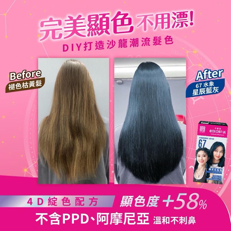 卡樂芙 67水象 星辰藍灰．優質染髮霜-細節圖3